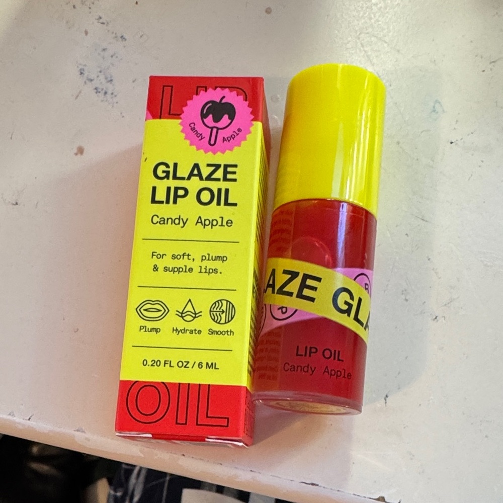 Red Lip Oil with Yellow Cap